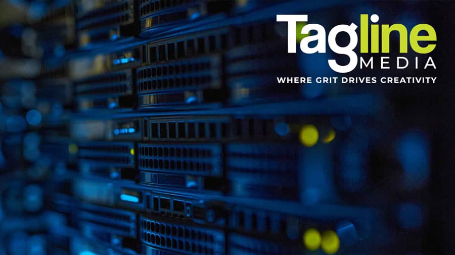 Image of website hosting servers at TagLine Media Group in Tucson, Arizona