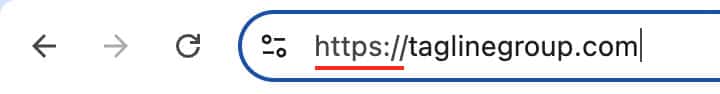 screenshot of a web browser with a secure website URL, with https